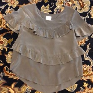 Silk Anthropologie shirt